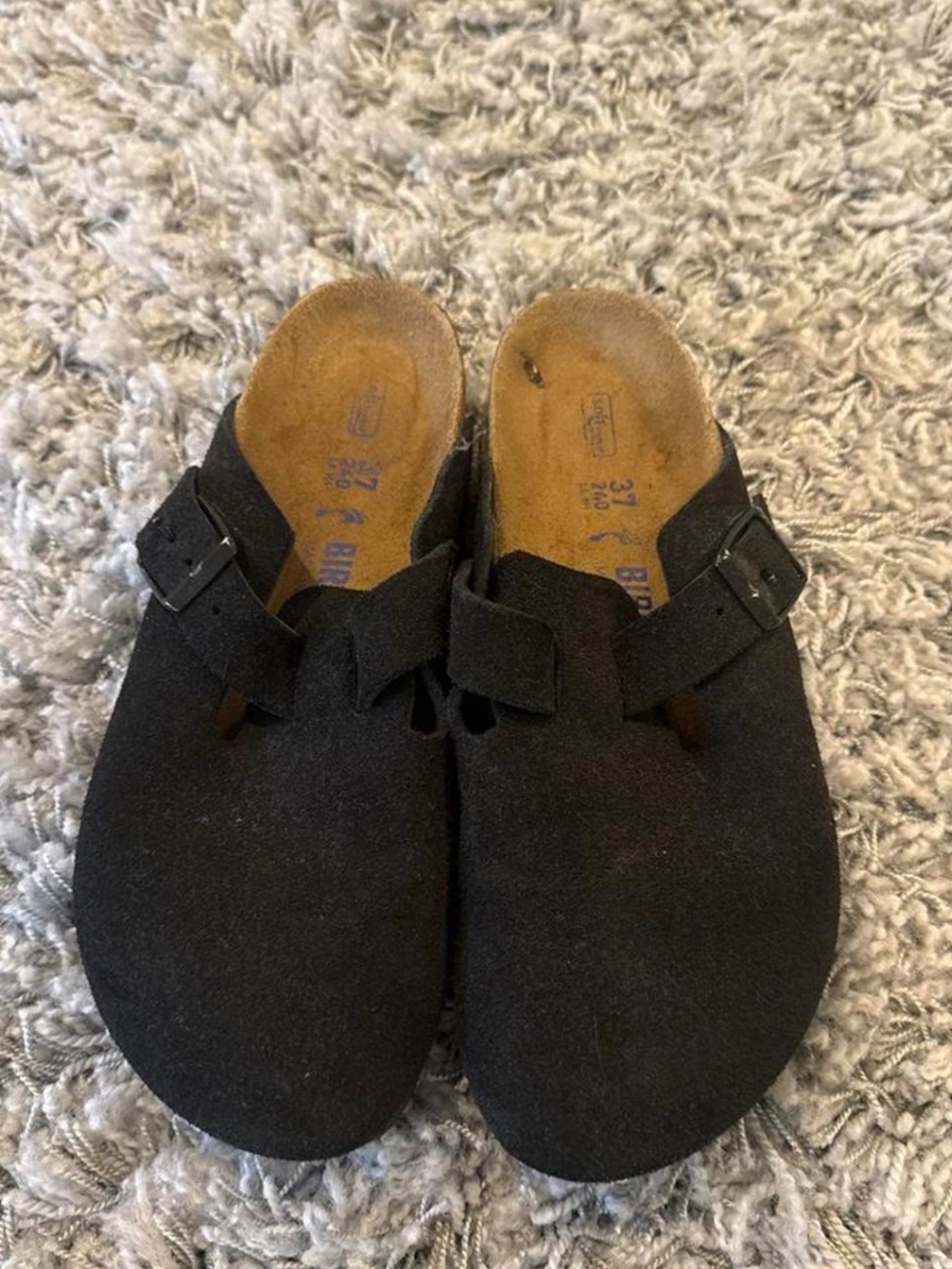 Birkenstock Boston Clog Black Slip-Ons